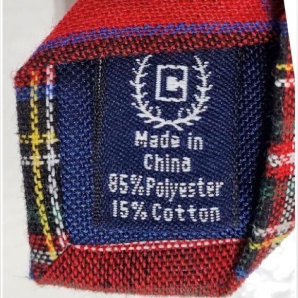 New Men Red Plaid Necktie Acce - Picture 12 of 14